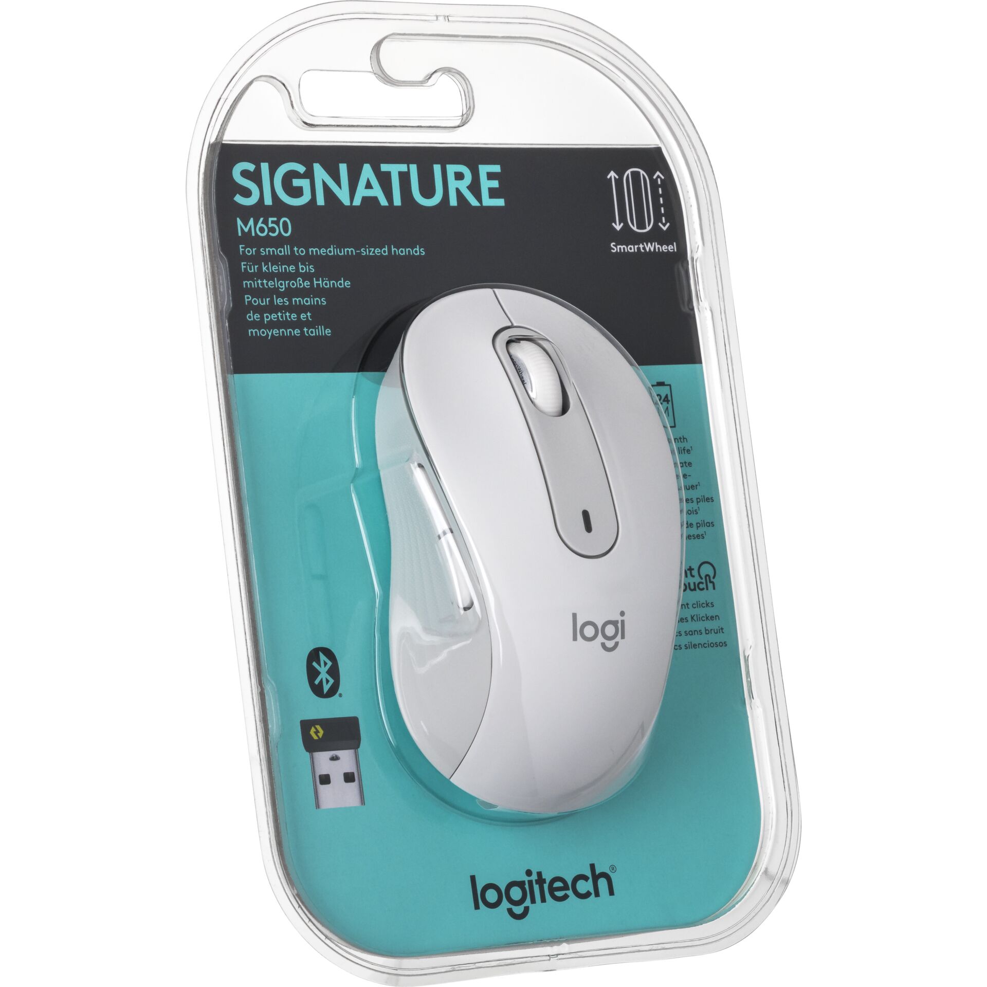 Logitech Signature M650 M offwhite Tastaturen & Maeuse