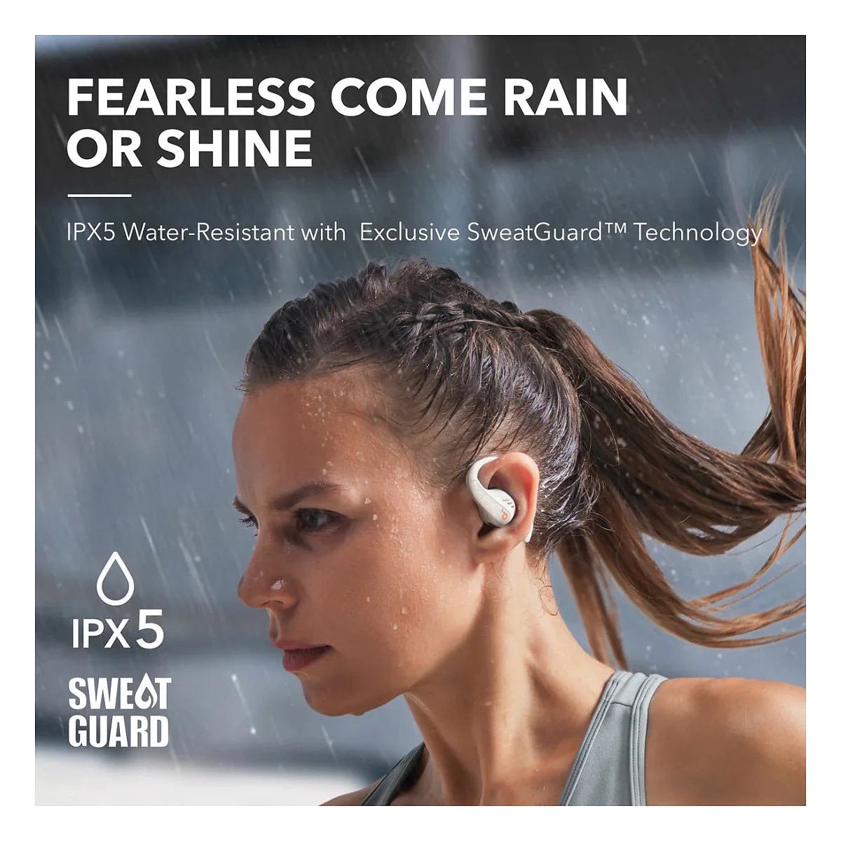 Anker Soundcore AeroFit Pro true wireless in Ear Headphones white Over-Ear