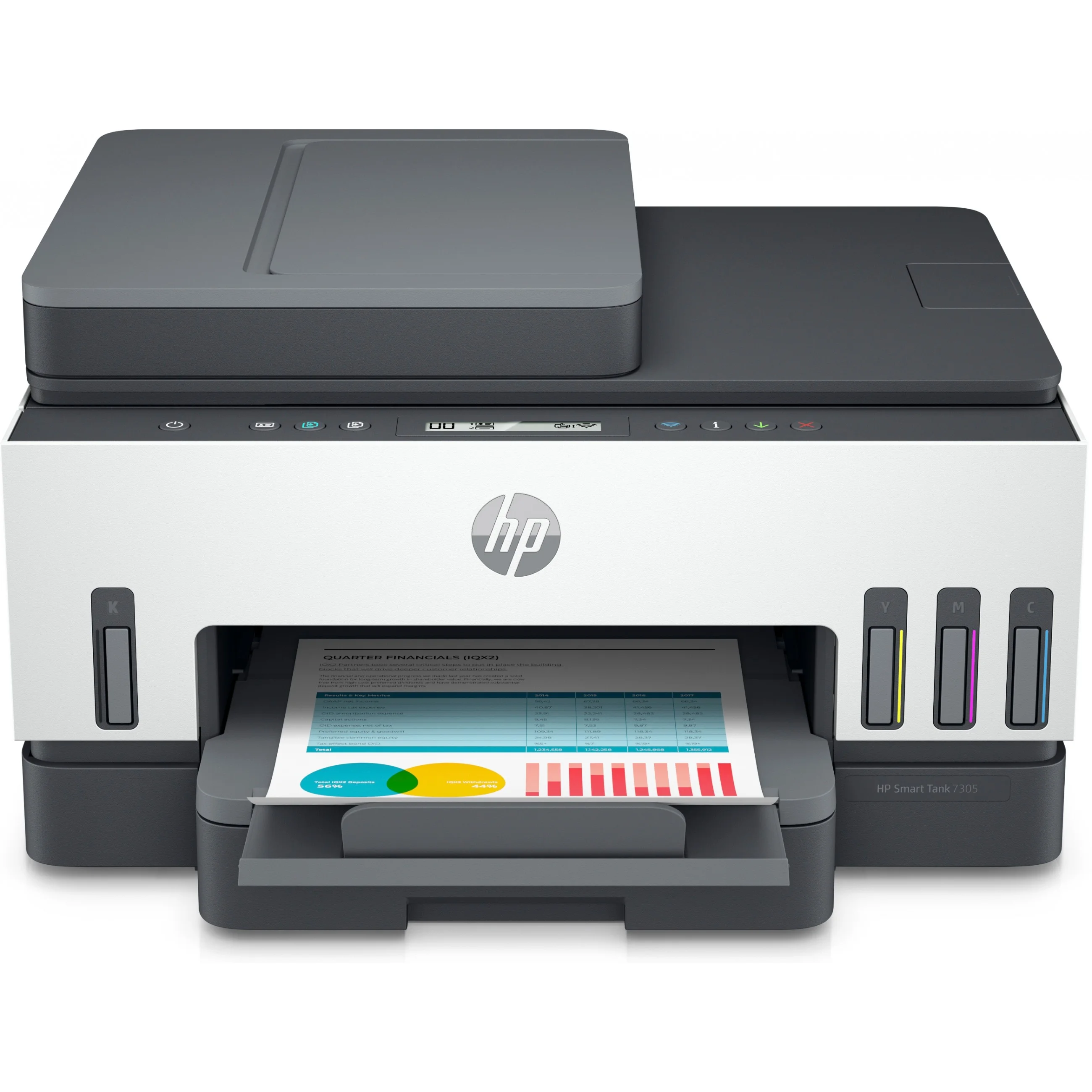 HP Smart Tank 7305 Wireless All in One Farbe Drucker  Beidseitiger Druck  Kopierer  Scanner Drucker & Scanner
