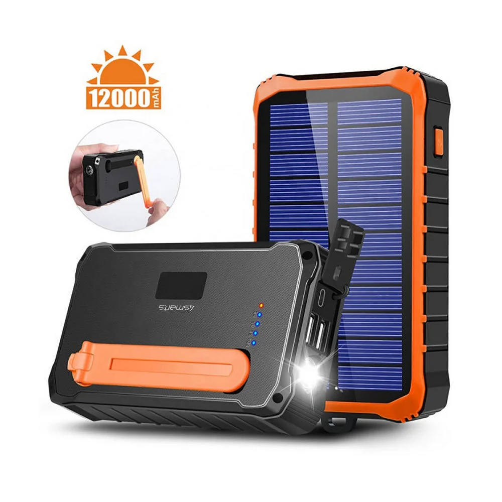 4SMARTS Solar Powerbank Prepper  12000 mAh Akkus Powerbanks & Kabel