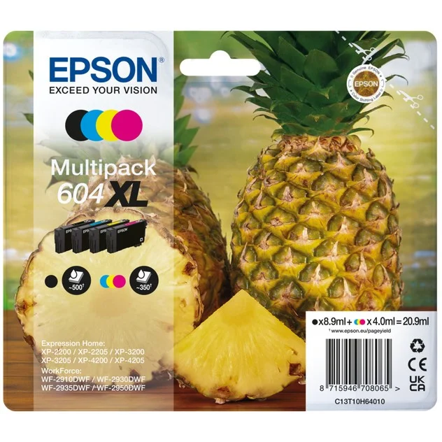 Epson Tinte 604XL C13T10H64010 Multipack  BKMCY  bis zu 350 Seiten Drucker & Scanner