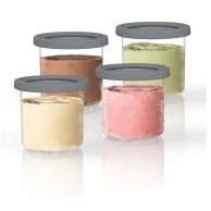 Ninja Dessert Behaelter mit Deckel 4 Stueck XSK4PINTEUUK Kuechenkleingeraete