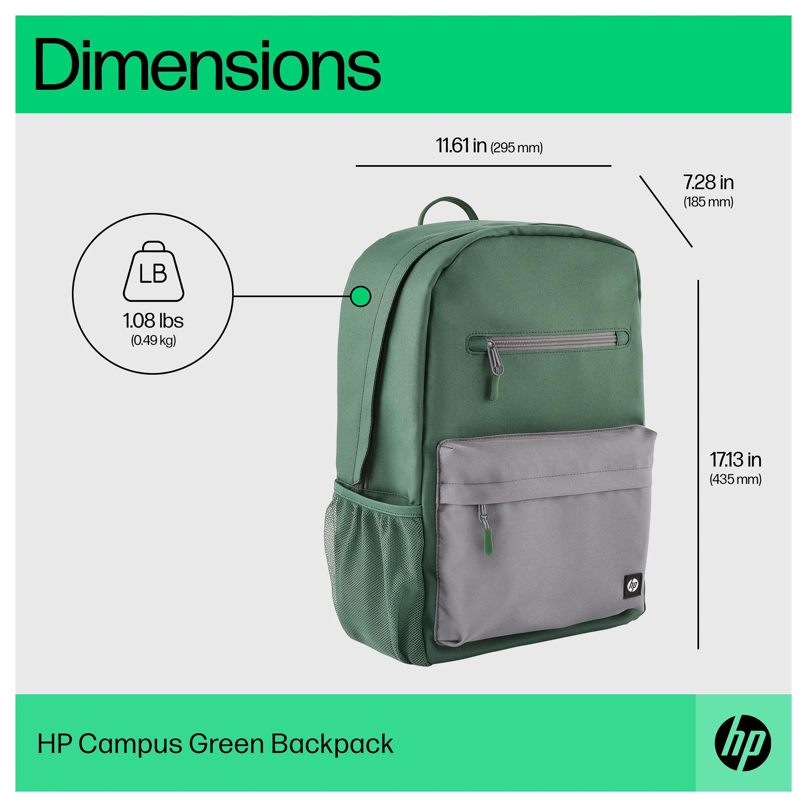 HP Campus Rucksack  gruen  Notebook & Tablet Zubehoer