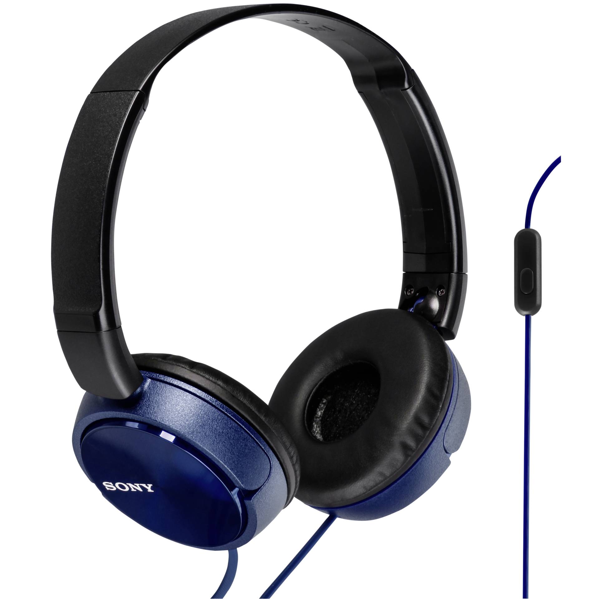 Sony MDR ZX310AP Kopfhoerer Kabelgebunden Kopfband Anrufe Musik Blau Over-Ear