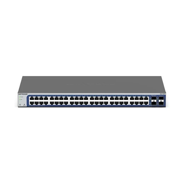 NETGEAR GS748T Managed L2 L3 L4 Gigabit Ethernet  10 100 1000  Schwarz  Grau Switches