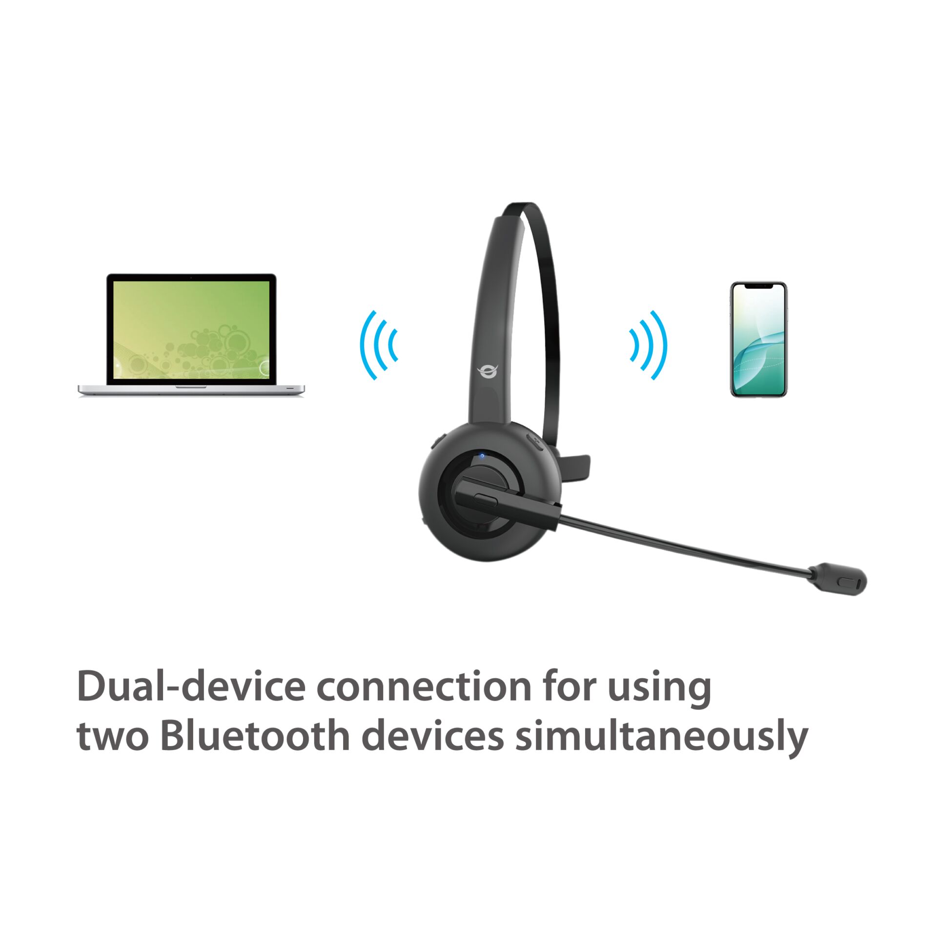 CONCEPTRONIC polona03bd kabelloses bluetooth headset Over-Ear