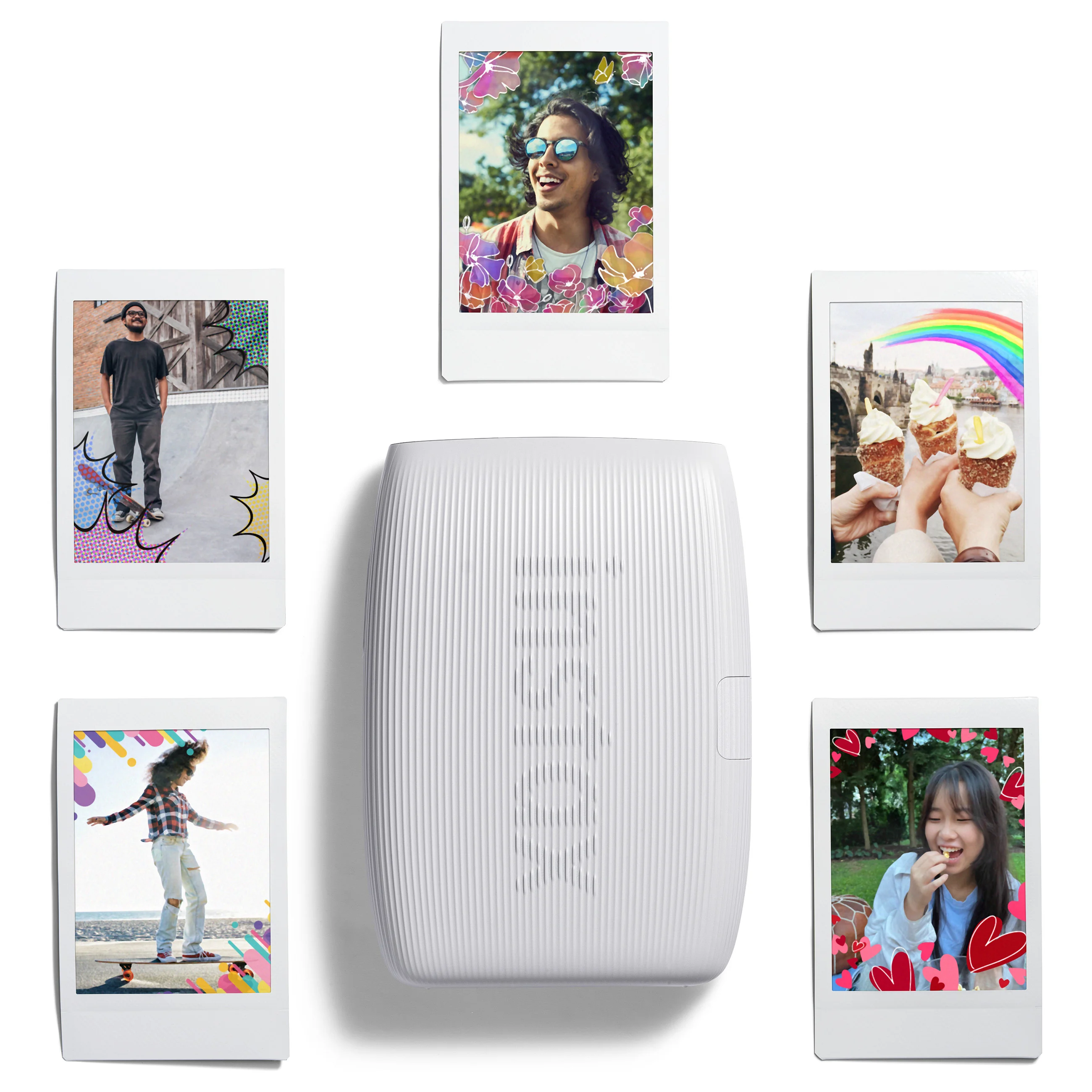 Fujifilm instax mini Link 3 EX D Clay White Drucker & Scanner