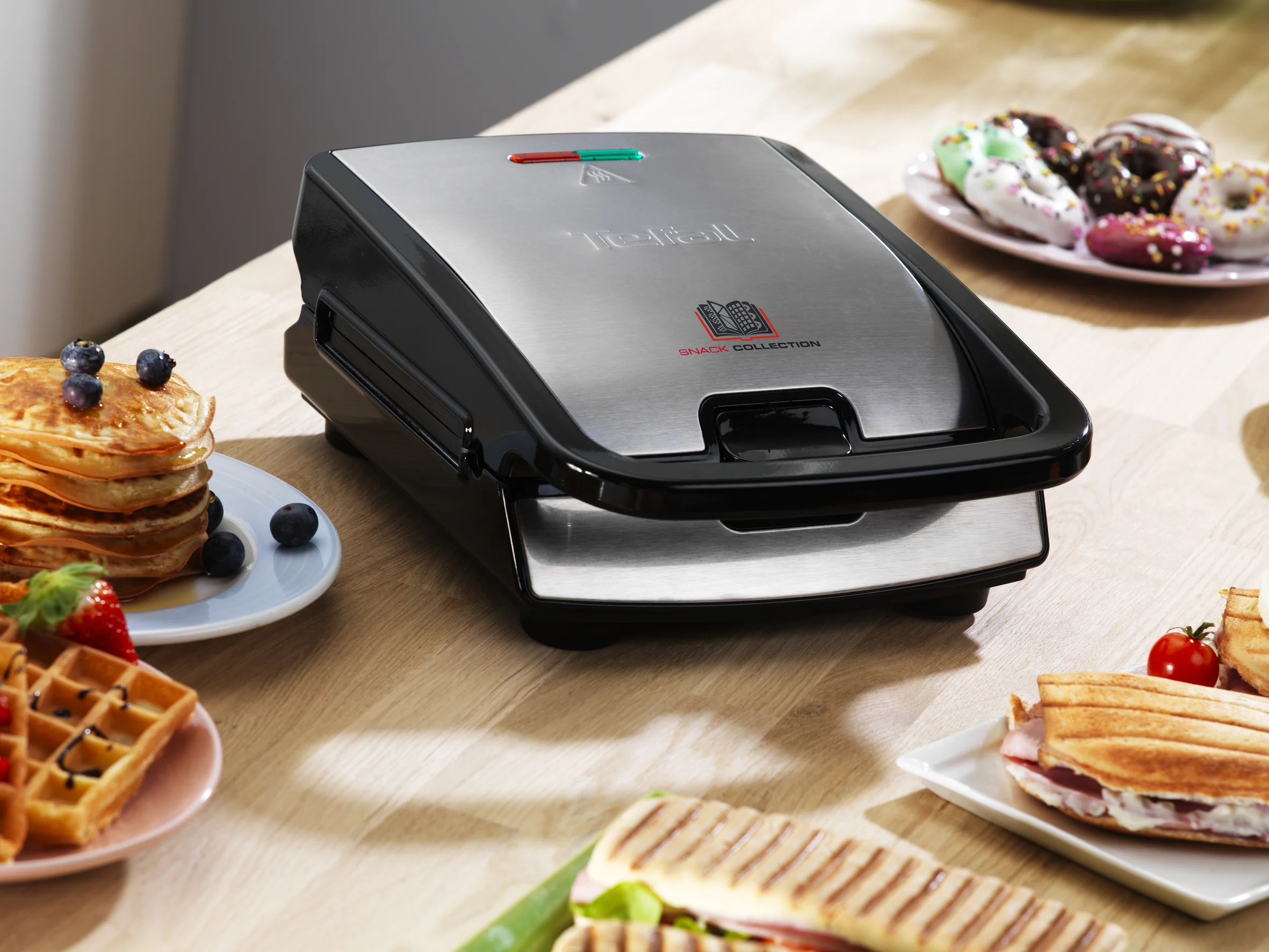 Tefal Snack Collection SW852D Sandwichmaker   Waffeleisen SW852D Kuechenkleingeraete
