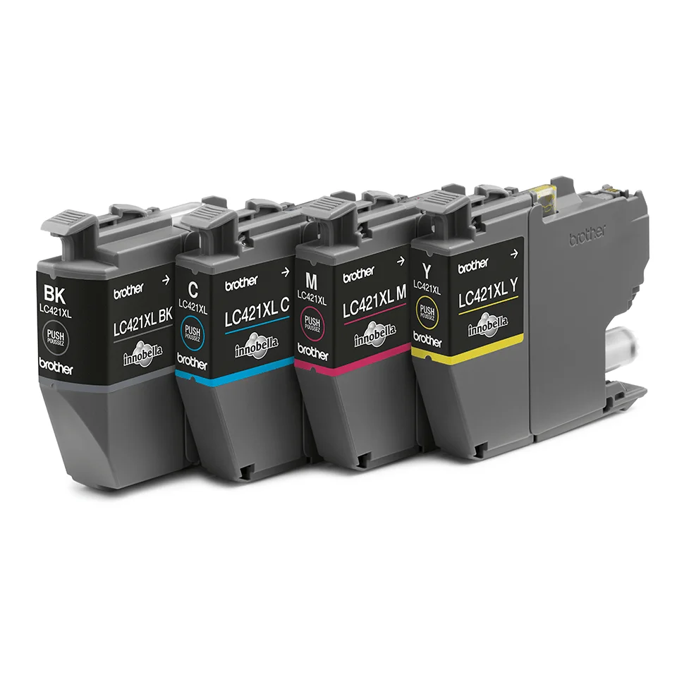 Brother LC 421XLVAL PagePack 4 Stueck e  Original Hohe  XL   Ausbeute Schwarz  Cyan  Magenta  Gelb Drucker & Scanner