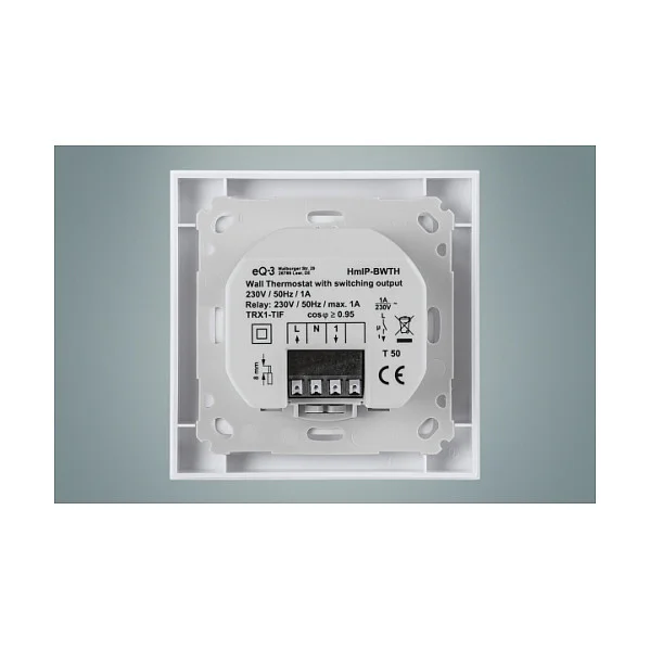 eQ 3 Homematic IP Wandthermostat mit Schaltausg  fuer Markenschalter Wandthermostate