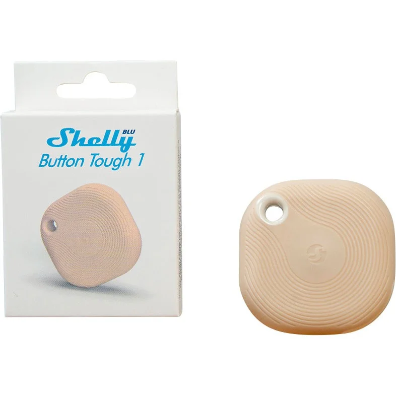 Shelly Plug   Play ZollBlu Button Tough MochaZoll Bluetooth Schalter   Dimmer Dunkelbeige Smart Home