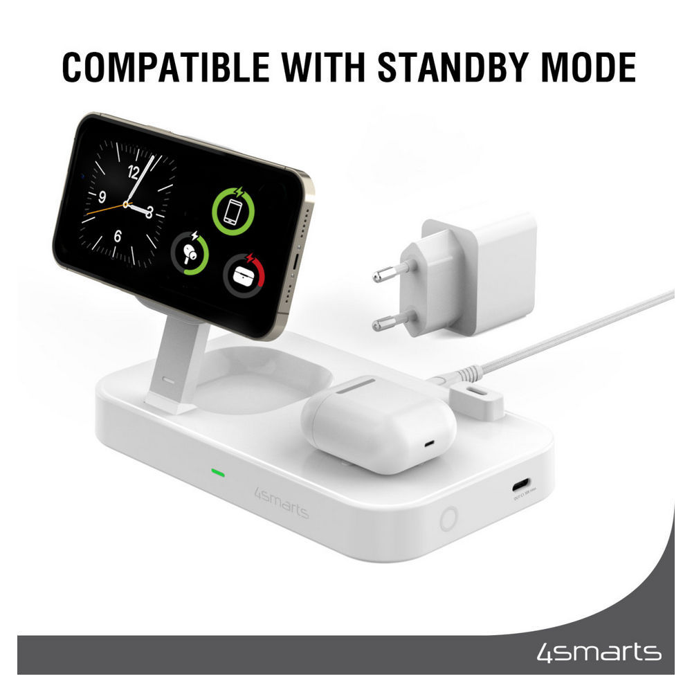 4SMARTS qi2 ladestation trident weiss Akkus Powerbanks & Kabel