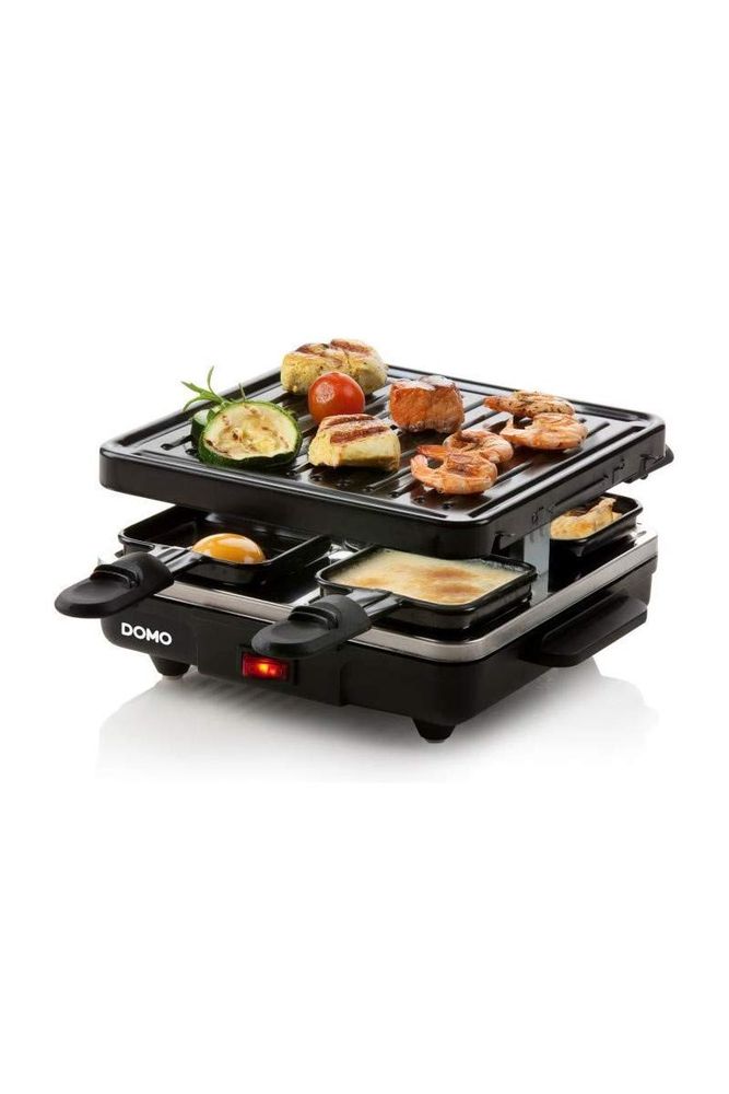 DOMO Raclette Grill Just us  4 Pfannen Kuechenkleingeraete