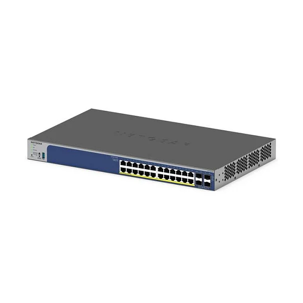 NETGEAR GS728TXP L2 L3 10G Ethernet  100 1000 10000  Power over Ethernet  PoE  Schwarz Switches