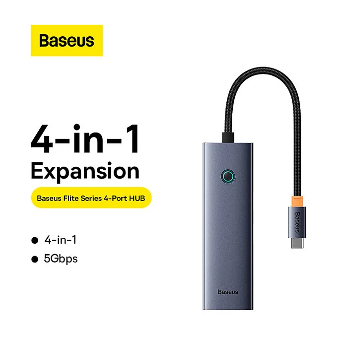 Baseus UltraJoy Series 4 Port HUB Type C Tastaturen & Maeuse