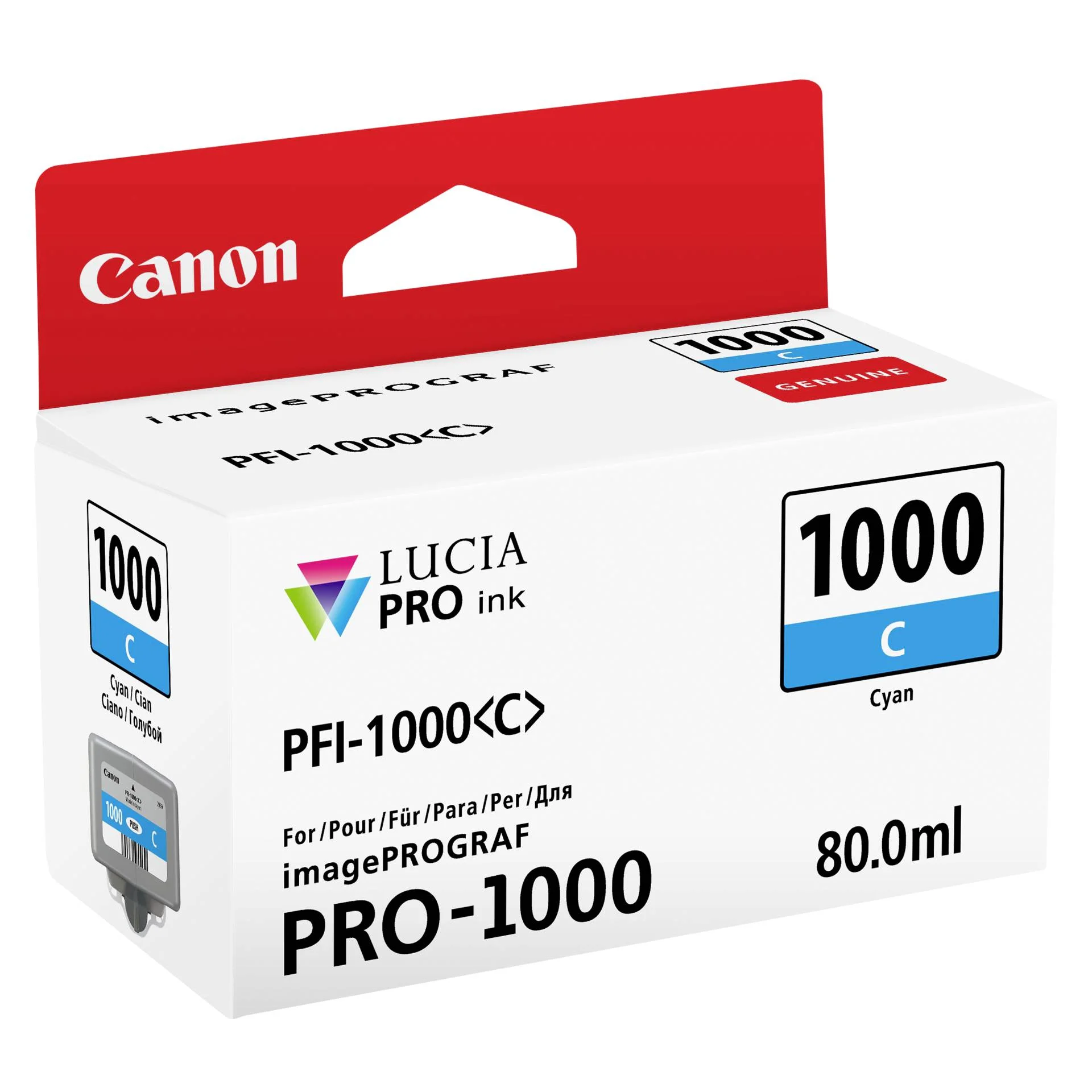 Canon PFI 1000C Tinte Cyan Drucker & Scanner