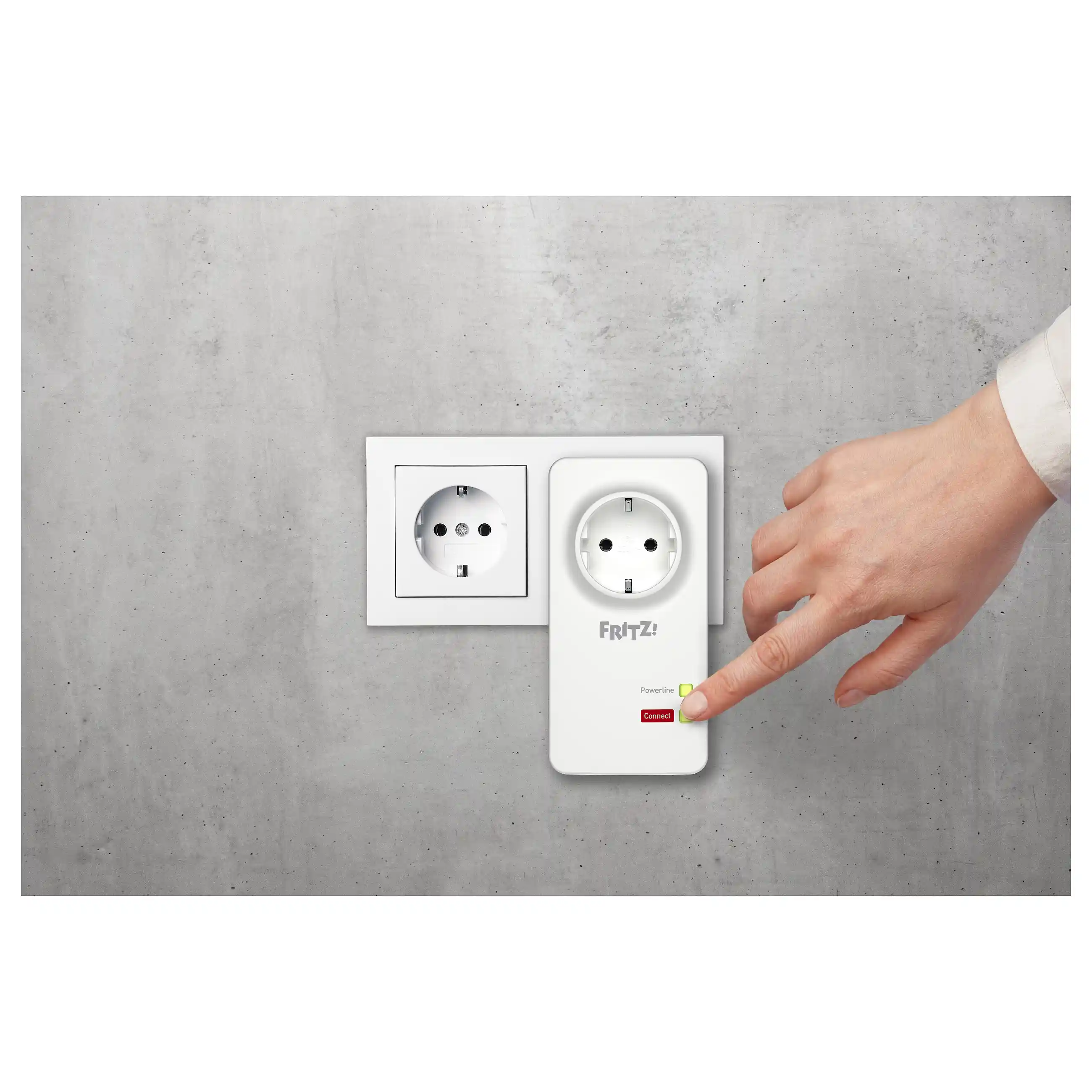 Powerline FRITZ  1220 Set 1200 Mbit s Ethernet LAN Weiss 2 Stueck e  Netzwerk