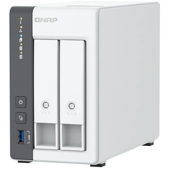 QNAP TS 216G NAS Tower   4 GB RAM   HDD   Weiss   Speicherserver Speichermedien