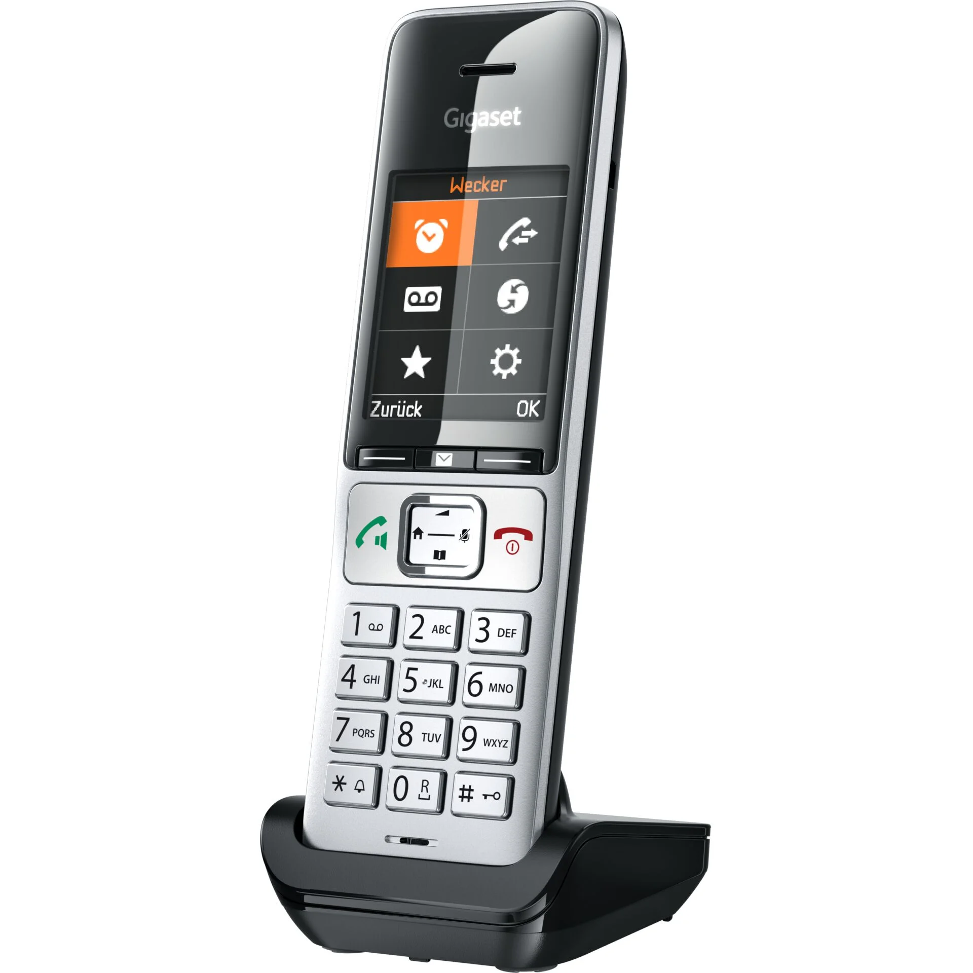 Gigaset COMFORT 500HX silver black Telefon