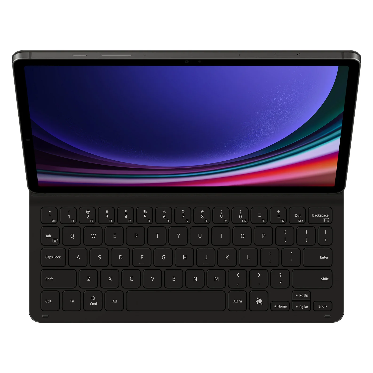 Samsung Book Cover Keyboard Slim EF DX720 f r das Galaxy Tab S9   S9 FE Notebook & Tablet Zubehör