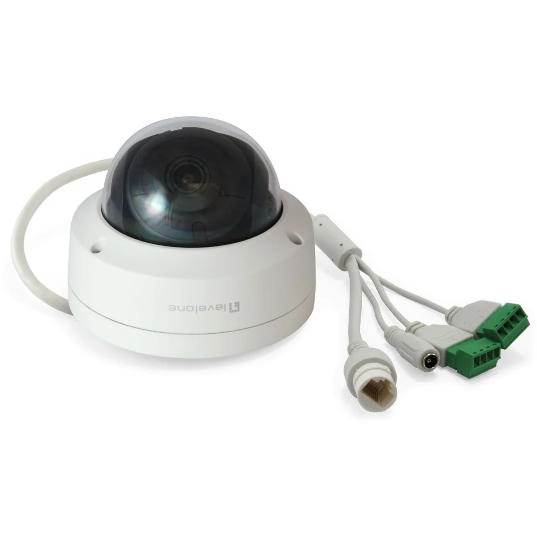 LevelOne GEMINI Fixed Dome IP Netzwerkkamera 6 Megapixel H 265 802 3af PoE Innen Aussenbereich