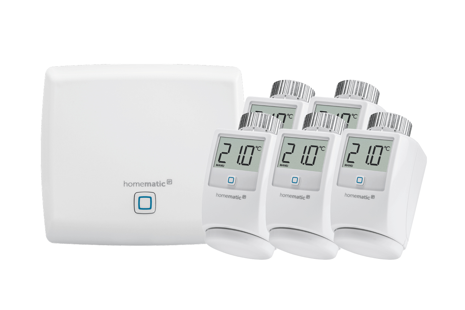 Bundle Homematic IP Access Point   5x Heizkoerperthermostat Heizkoerperthermostate Heizungssteuerung