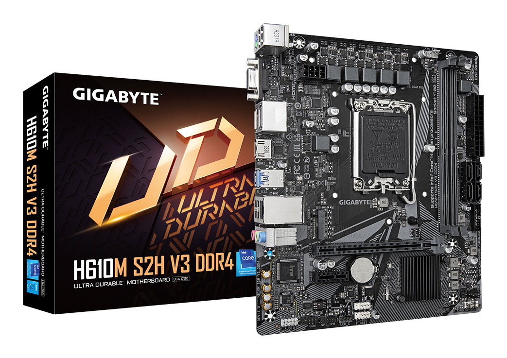 Gigabyte 1700 H610M S2H V3 DDR4 PC-Zubehoer