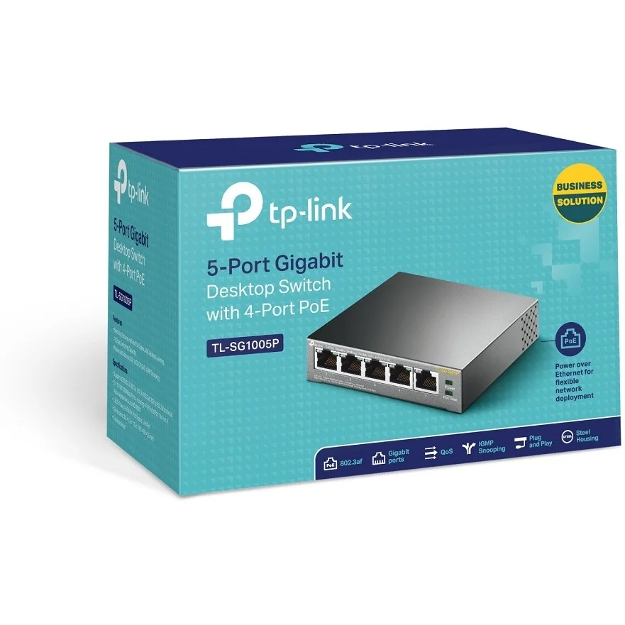 TP Link TL SG105 Switch 5 Port Gigabit Ethernet PoE 4 Ports Desktop Switches