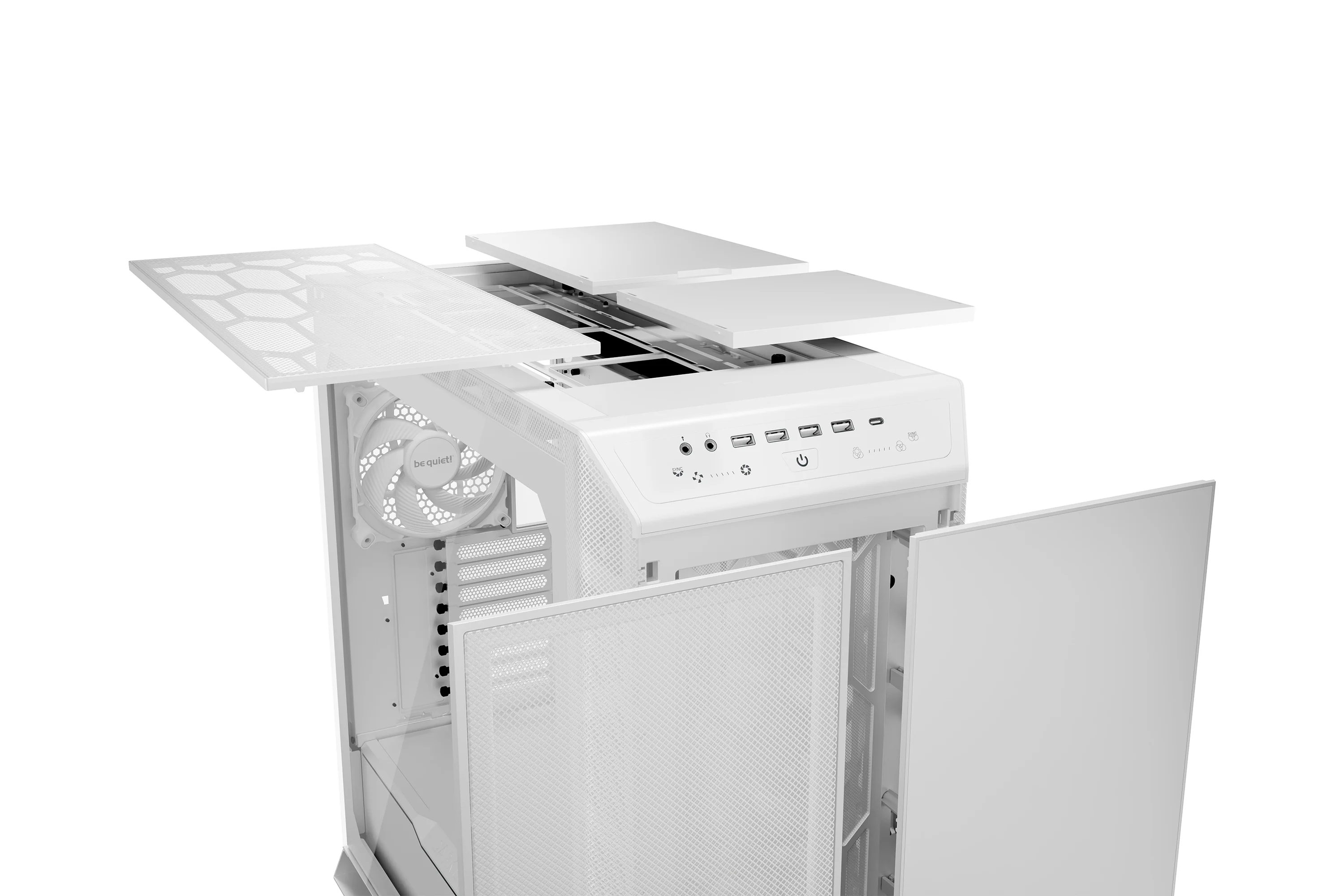 be quiet  BGW51 Computer Gehaeuse Tower Weiss PC-Zubehoer