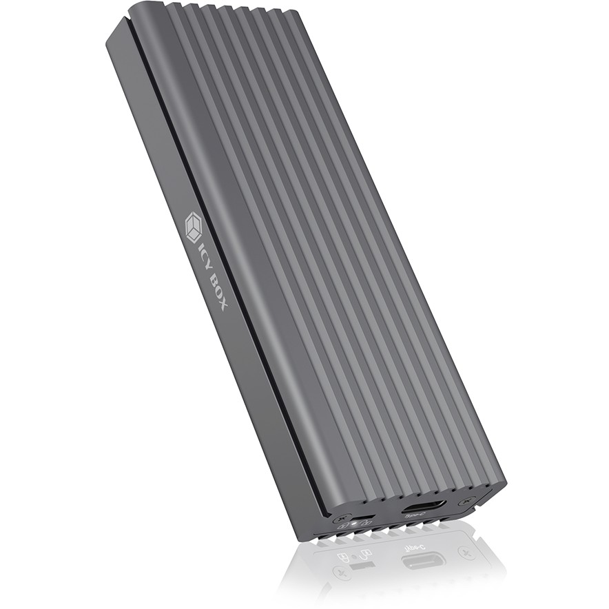 ICY BOX IB 1817M C31  Type C  USB 3 2 Gen 2 zu PCIe NVMe M 2 2230 2242 2260 2280 SSD Gehaeuse mit Schreibschutz PC-Zubehoer