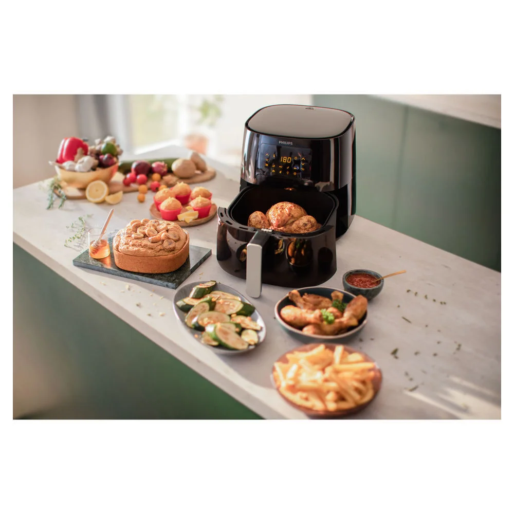 Philips Airfryer Essential XL HD9270 70  schwarz silber Kuechenkleingeraete