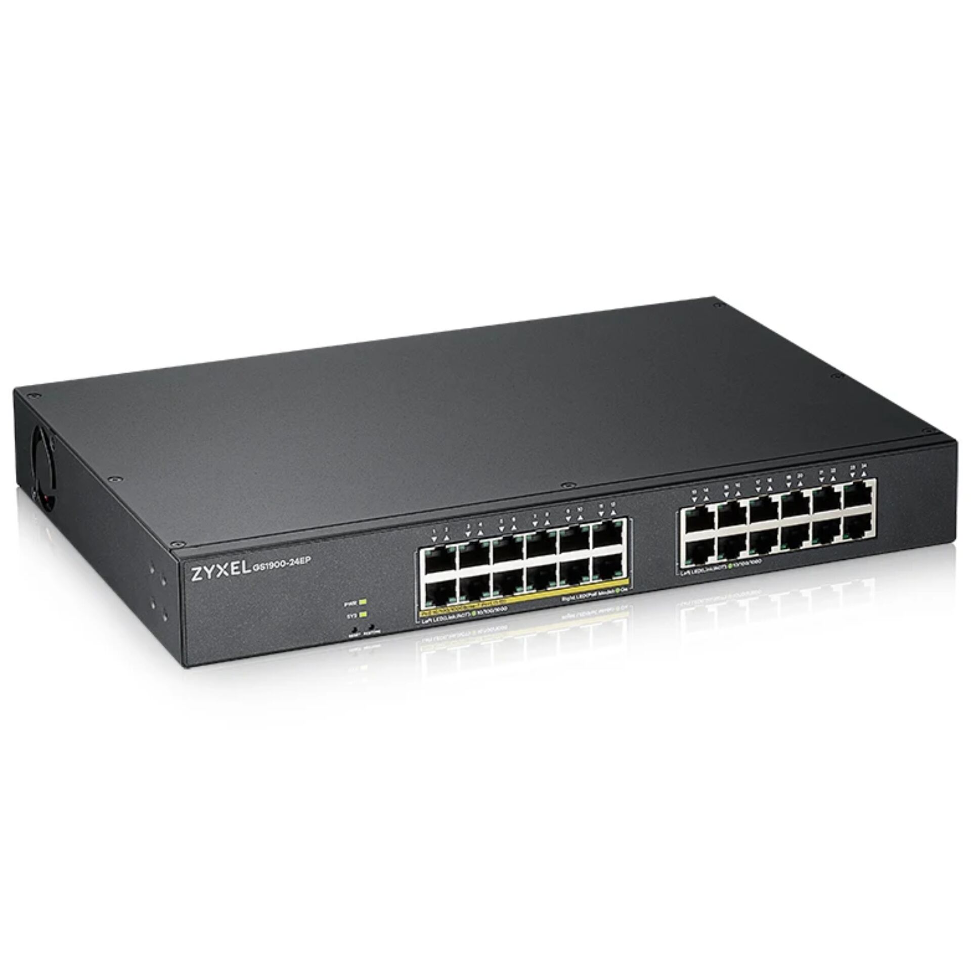 Zyxel GS1900 24EP Managed L2 Gigabit Ethernet  10 100 1000  Power over Ethernet  PoE  Schwarz Switches
