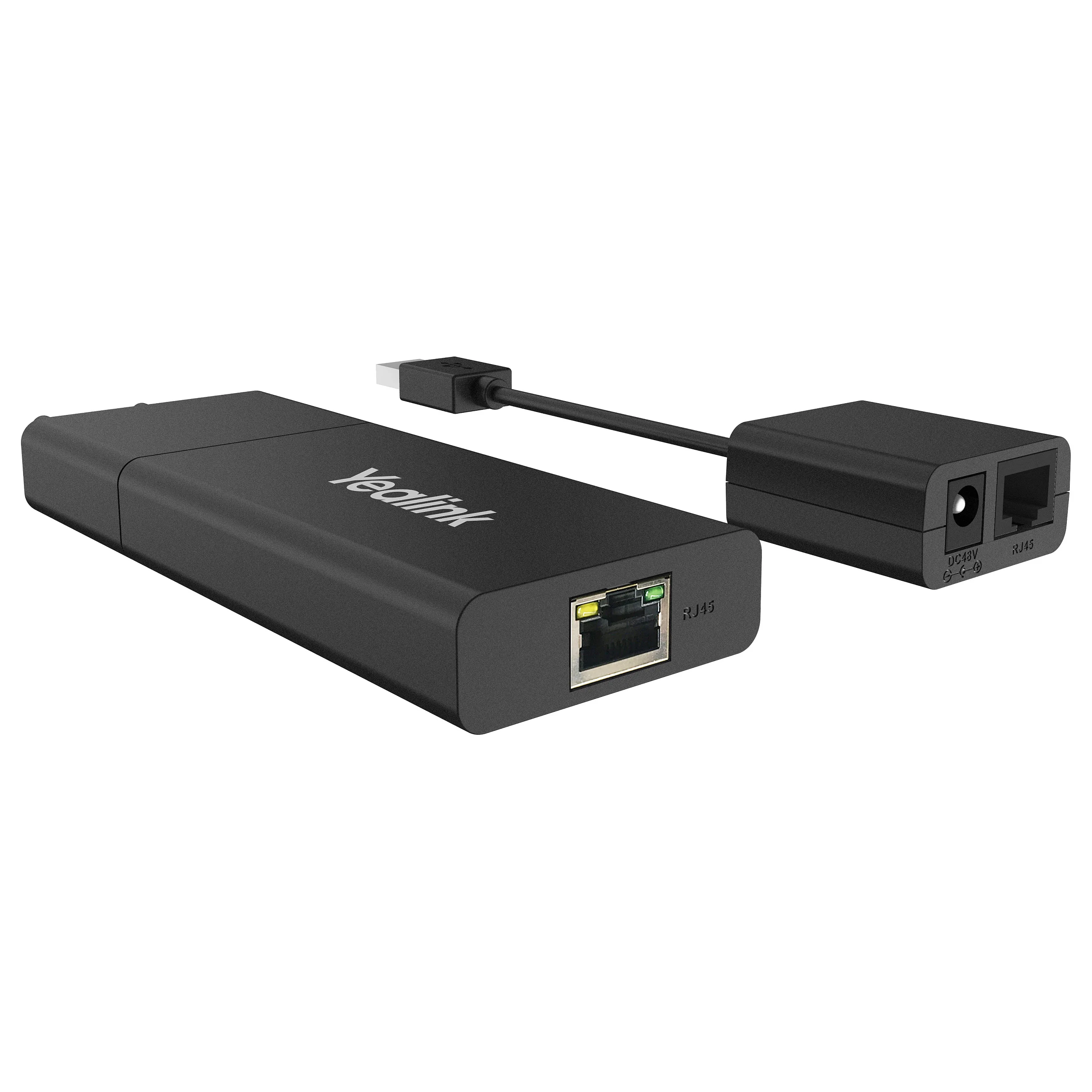 Yealink USB2CAT5E EXT Netzwerksender    empfaenger Schwarz Video & Audio