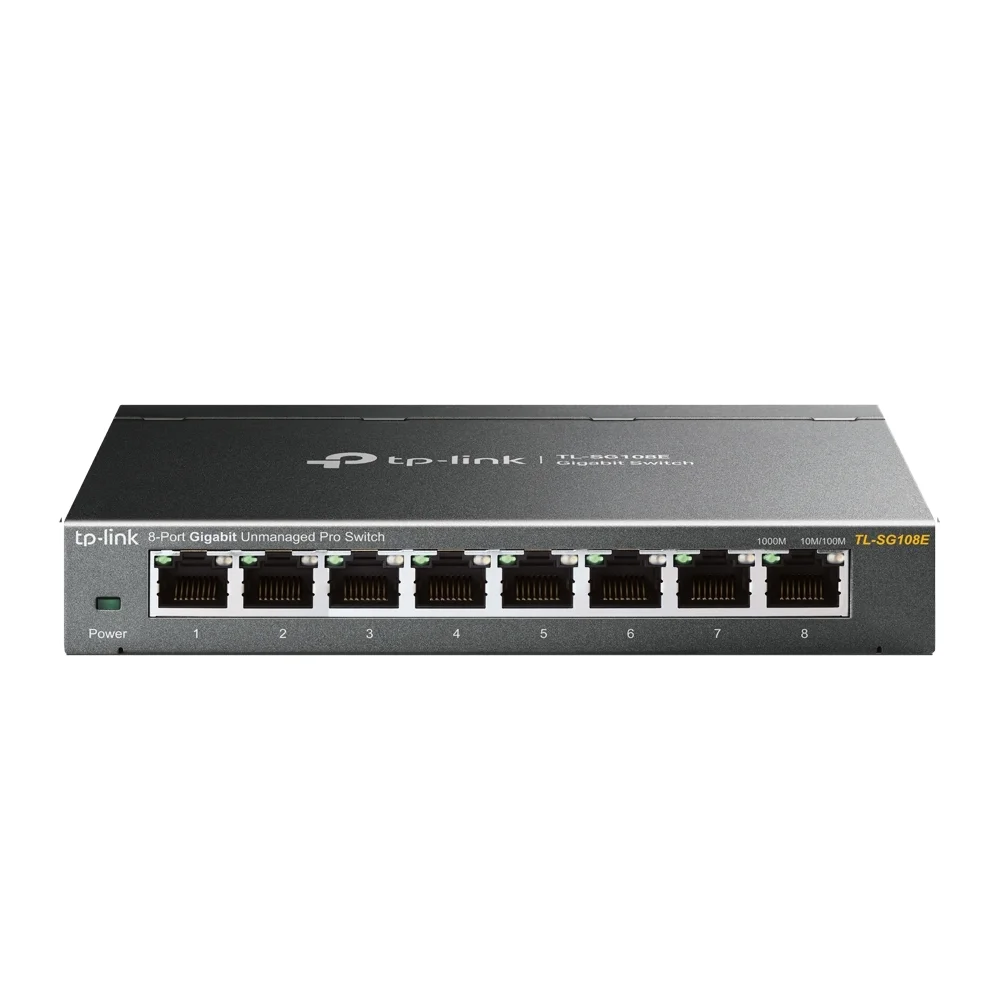 TP Link 8 Port Gigabit Unmanaged Pro Switch Netzwerk