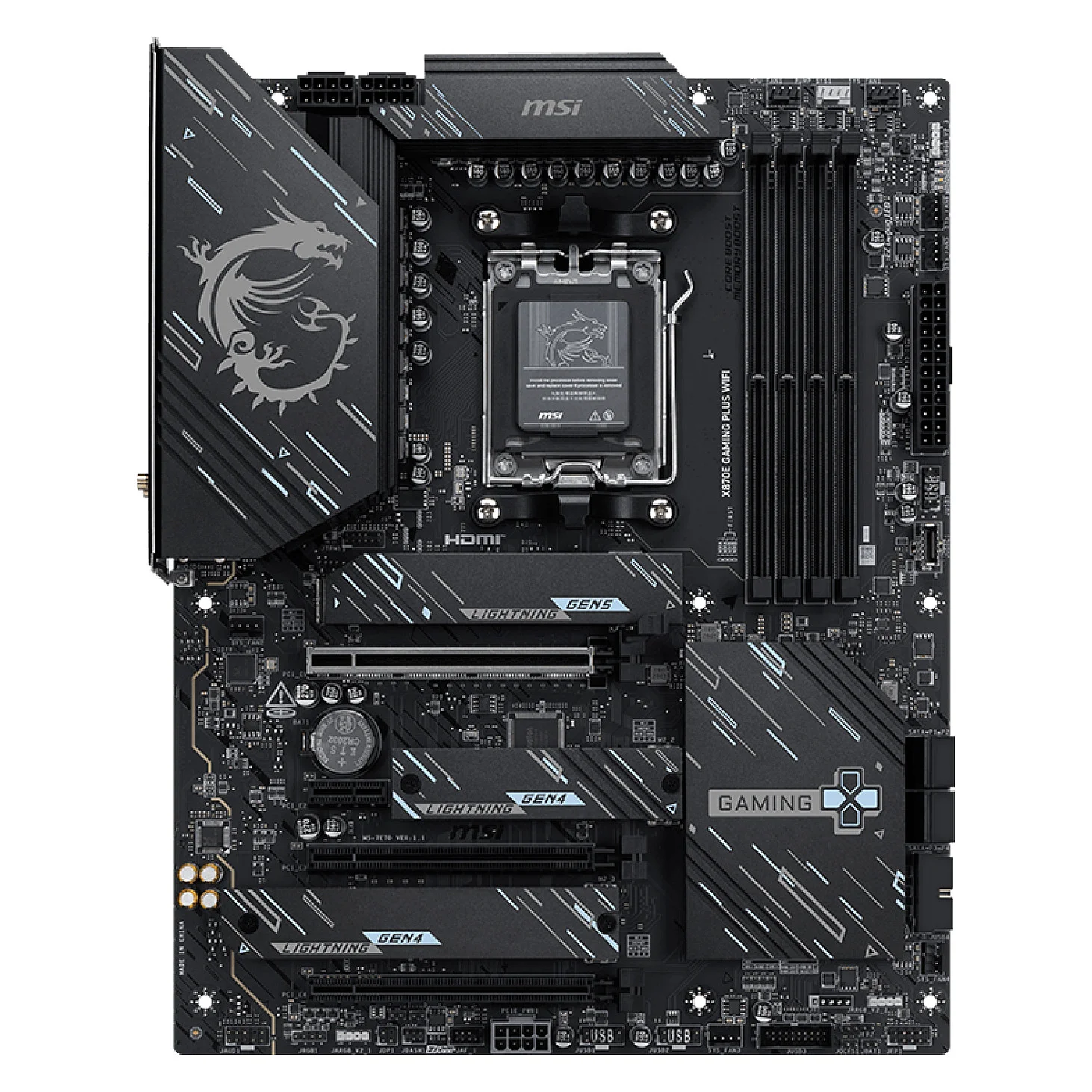 MSI X870E GAMING PLUS WIFI Motherboard AMD X870E Sockel AM5 ATX PC-Zubehoer