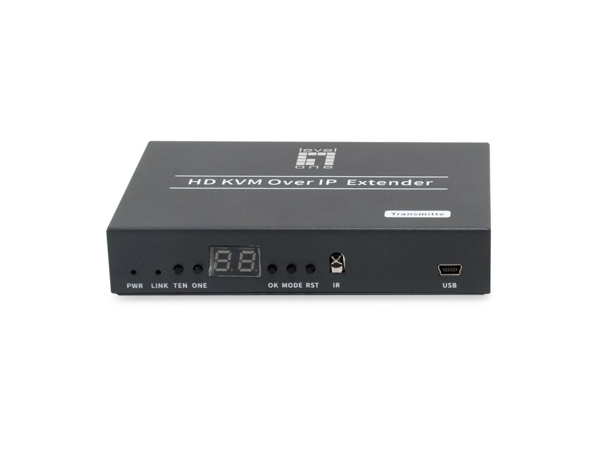 LevelOne HVE 6701T Audio  Video Leistungsverstaerker AV Sender Schwarz Video & Audio