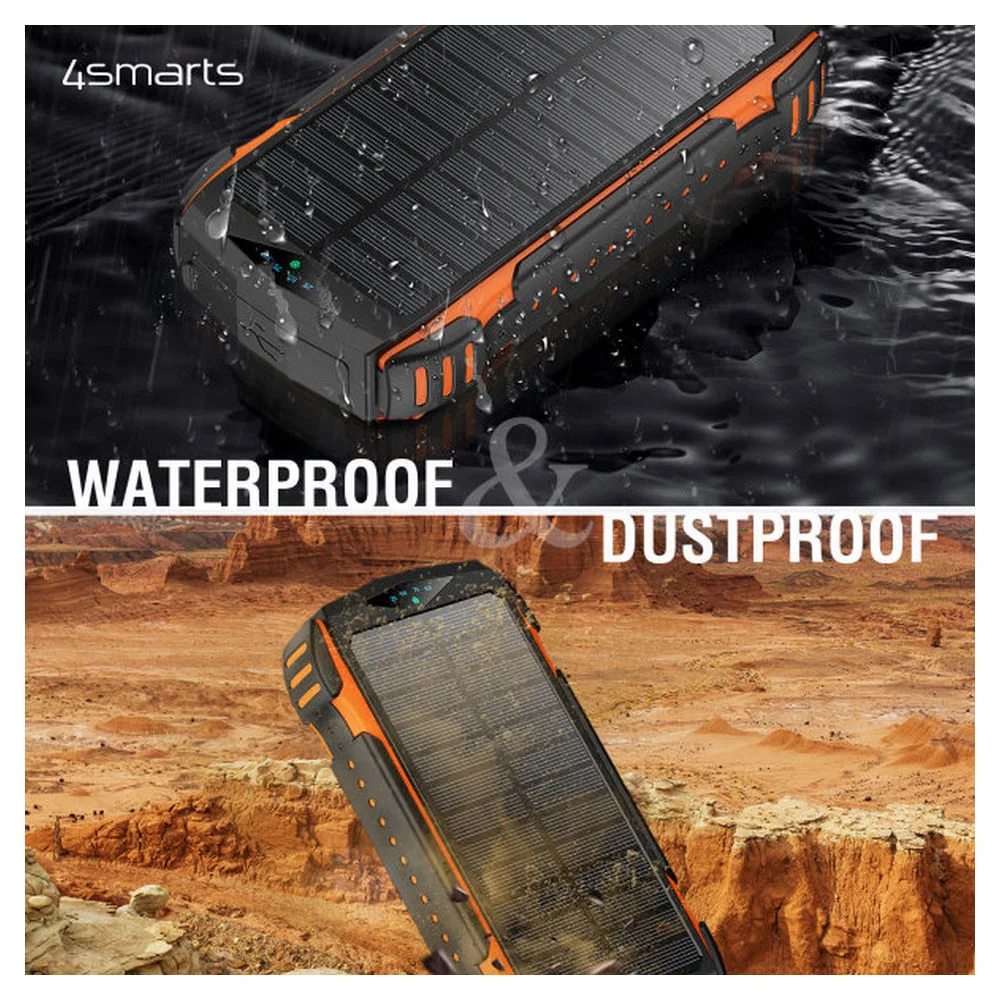 4SMARTS Solar Powerbank Rugged TitanPack UltiMag  black Akkus Powerbanks & Kabel