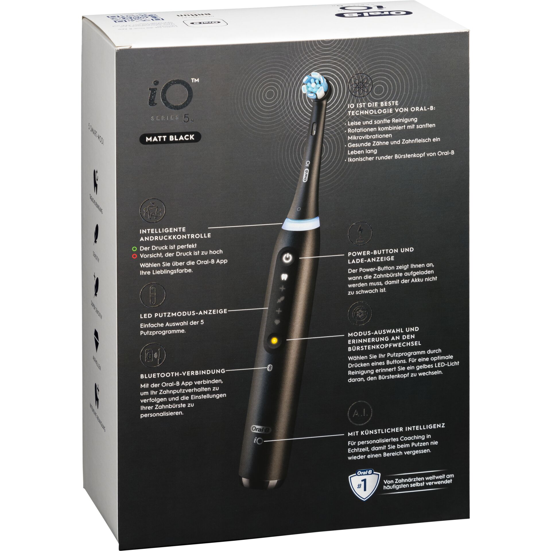 Oral B iO Series 5 Matt Black Zahnpflege