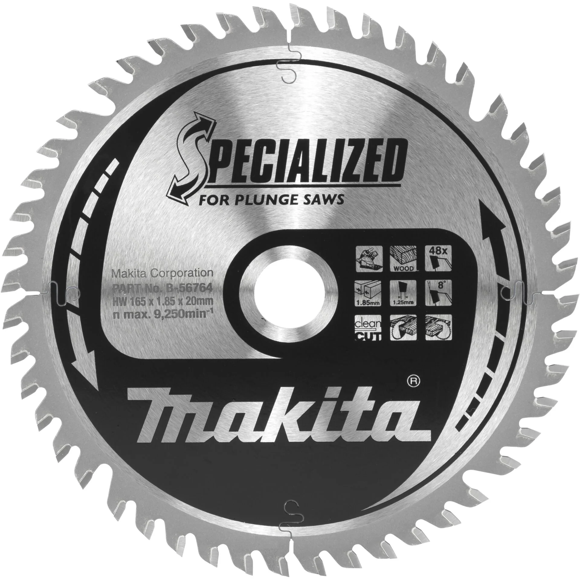 Makita B 56764 SPECIALIZED Saegeb 165x20x48Z Saegen