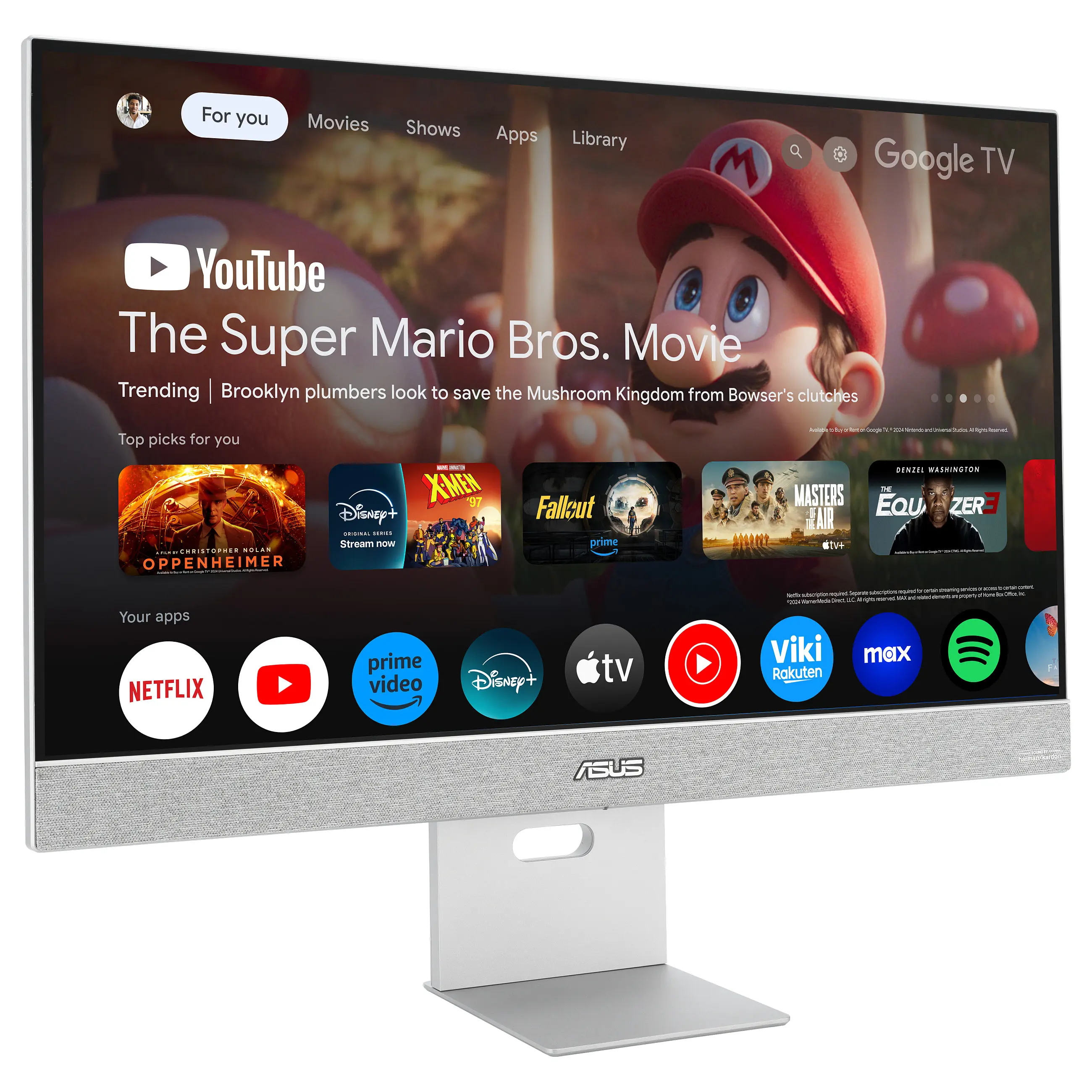 ASUS ZenScreen Smart Monitor MS27UC Computerbildschirm 68 6 cm  27   3840 x 2160 Pixel 4K Ultra HD LCD Grau Monitore