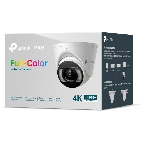 TP Link INSIGHT S485 Turret IP Sicherheitskamera Draussen 3840 x 2160 Pixel Zimmerdecke Ueberwachungskameras