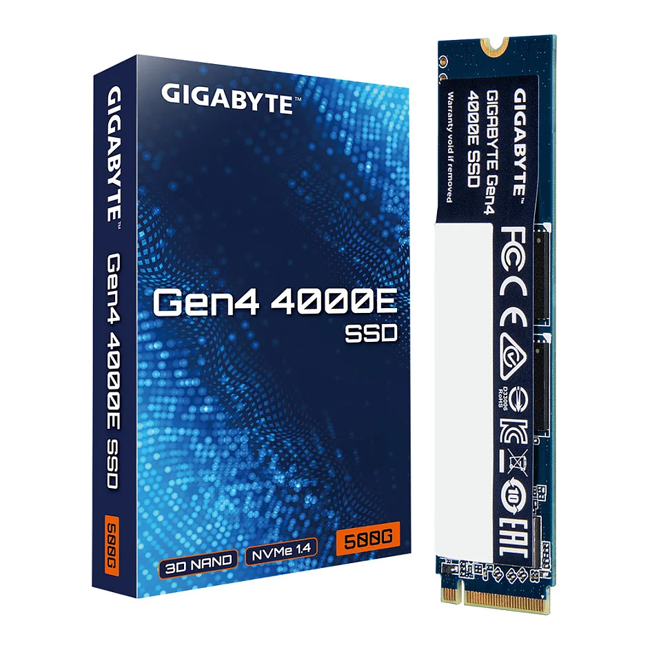 GIGABYTE Gen4 4000E 500 GB M 2 PCI Express 4 0 NVMe 3D NAND Speichermedien