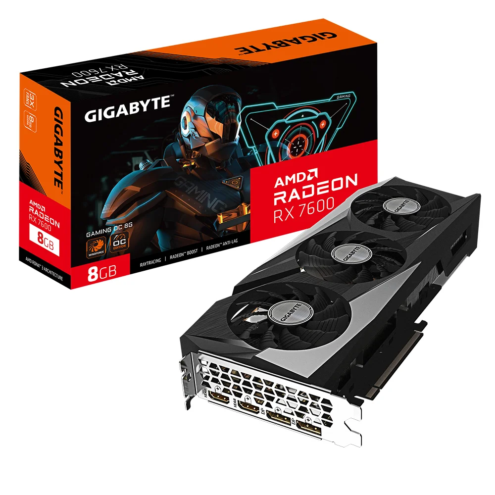 Gigabyte RX 7600 8GB Gaming OC GDDR6 PC-Komponenten