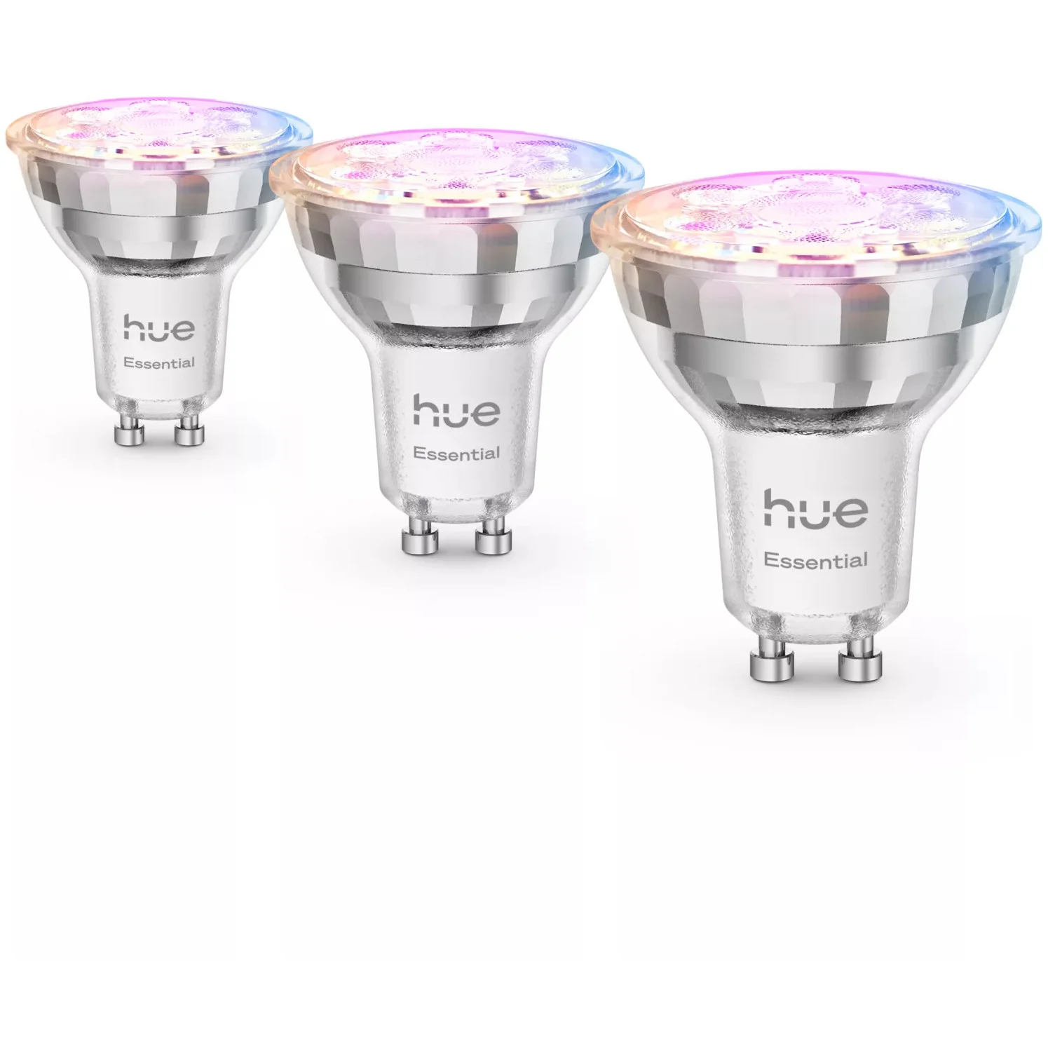 Philips Hue White and Color ambiance Essential GU10   Smarter Spot   345 lm   4 7 W   3er Pack Leuchtmittel & Lampen