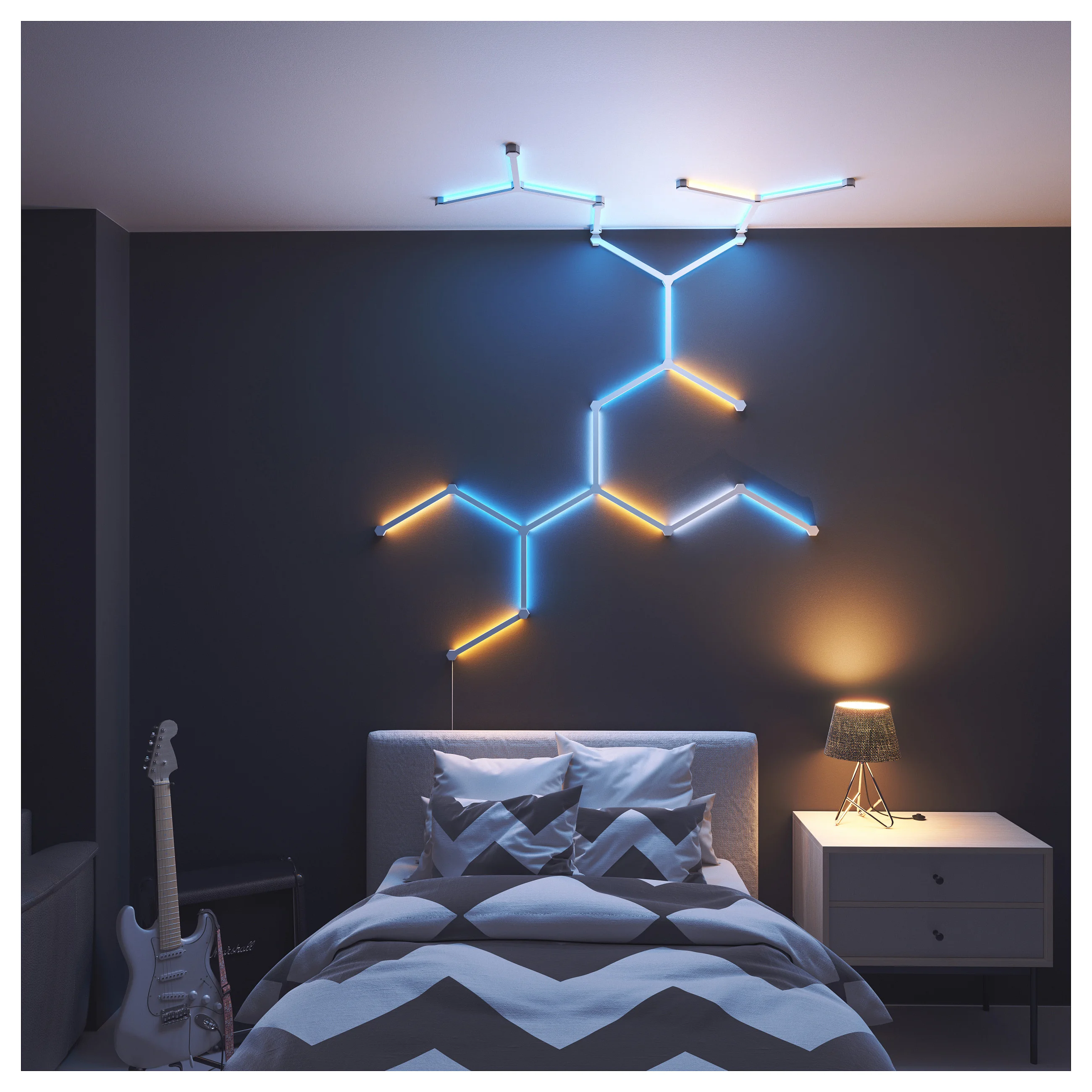 Nanoleaf Lines Flexibles Connectors   3pcs Smart Home