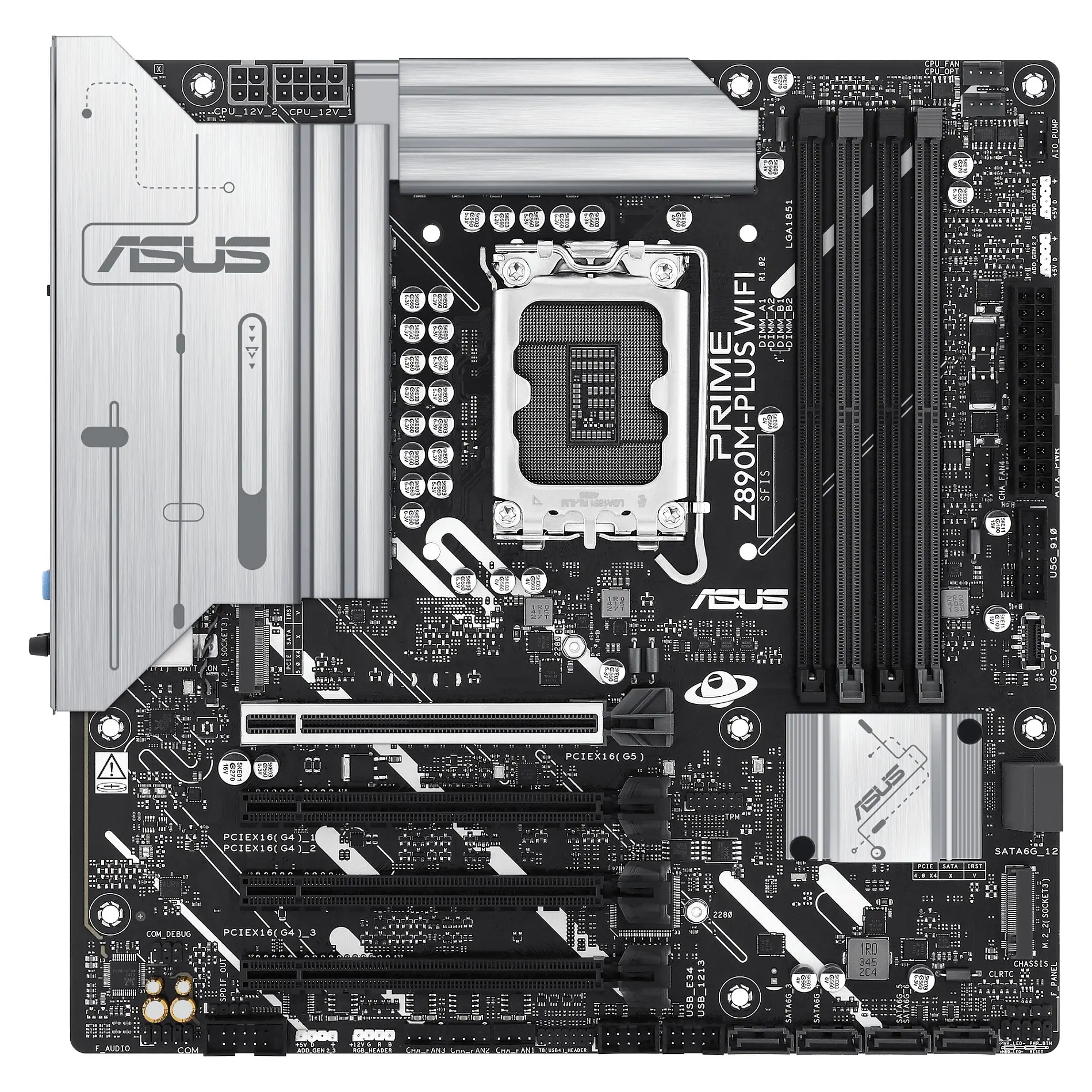 ASUS PRIME Z890M PLUS WIFI Intel Z890 LGA 1851  Socket V1  micro ATX PC-Zubehoer