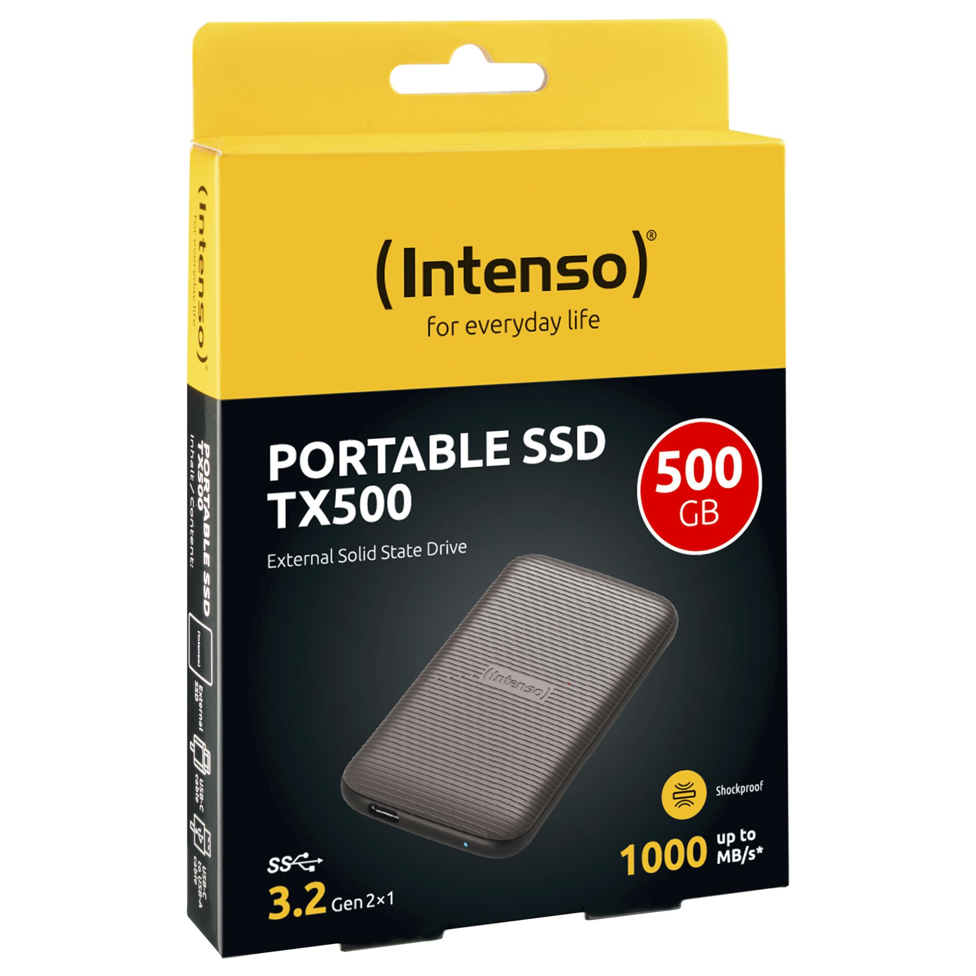 Intenso externe SSD TX500 500GB USB 3 2 Gen 2x1 braun Speichermedien