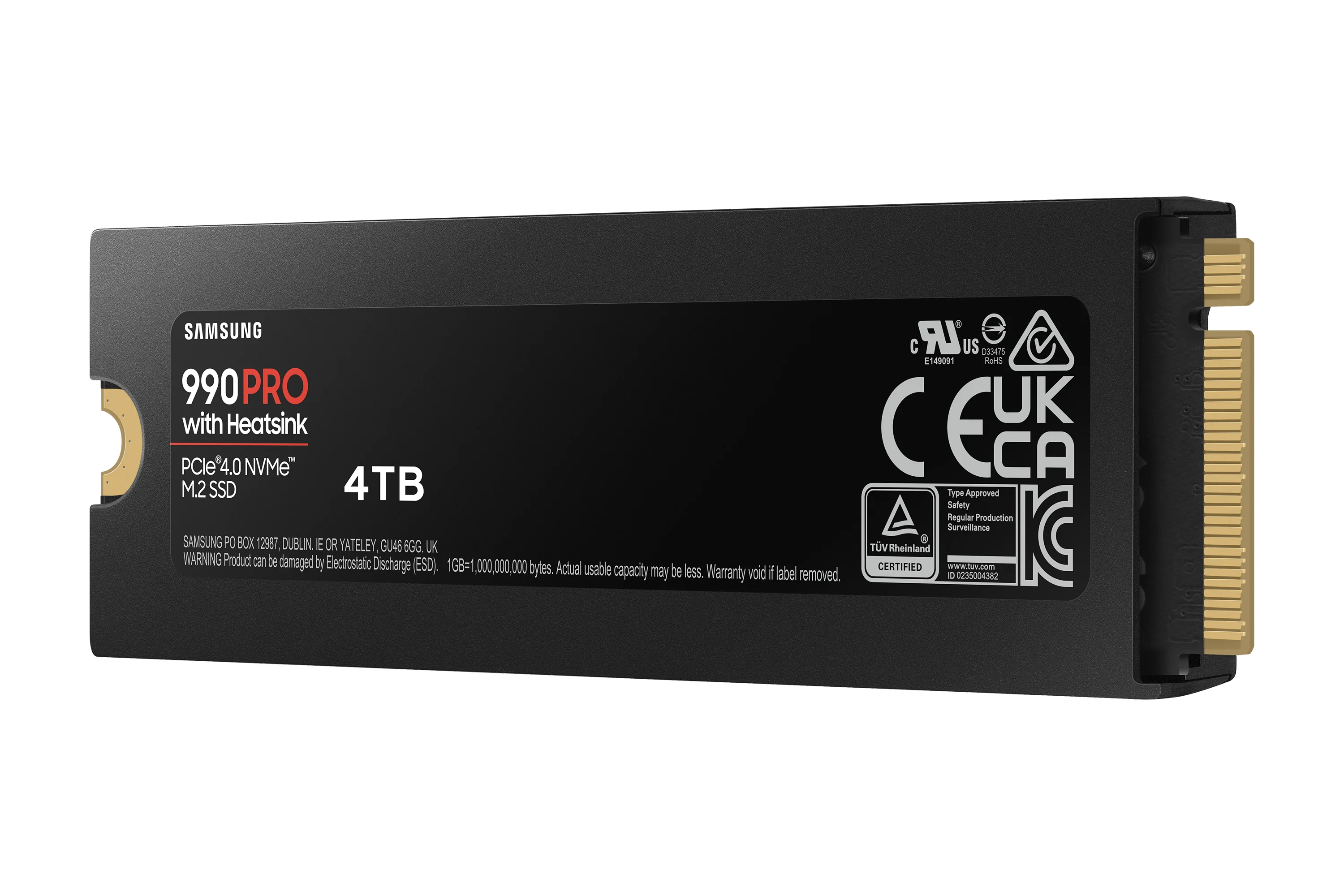 Samsung m 2 4tb  990 pro heatsink nvme pcie 4 0 x 4 retail Speichermedien