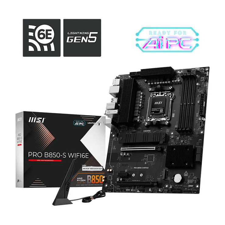 MSI PRO B850 S WIFI6E Motherboard AMD B850 Sockel AM5 ATX PC-Zubehoer