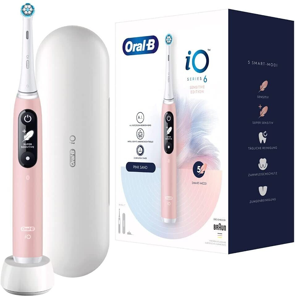 Oral B iO Series 6N  Elektrische Zahnbuerste  pink sand Zahnpflege